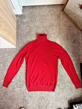 Lavane Red Turtleneck Sweater